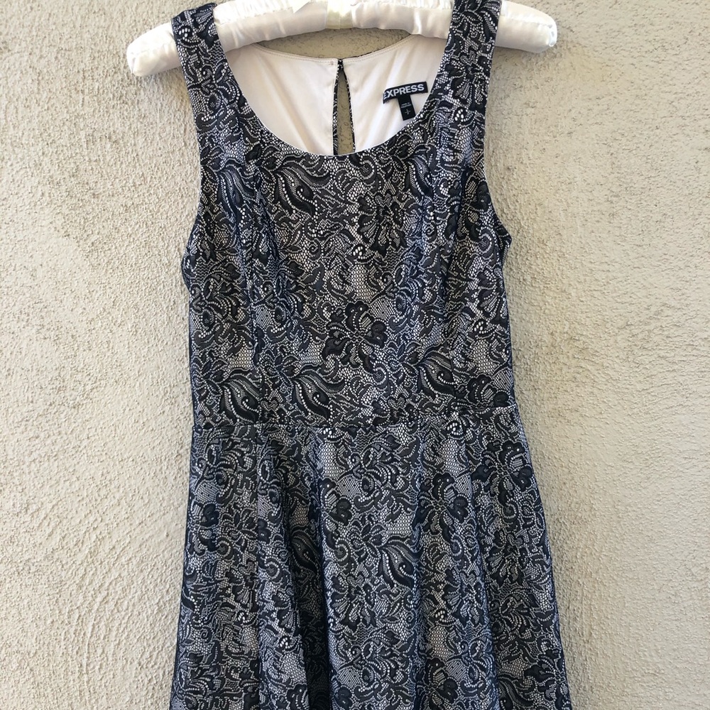 Express black lace dress